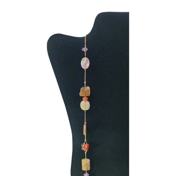 Lia Sophia Multi Stone And Bead Necklace - Picture 5 of 11